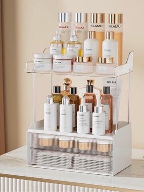 Delamu Drawer Type Multi-Layer Storage Rack - Clear